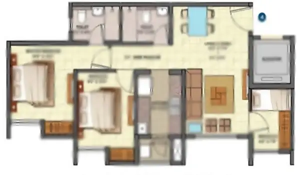 prestige-golden-grove-2-bhk-apartment-floor-plan
